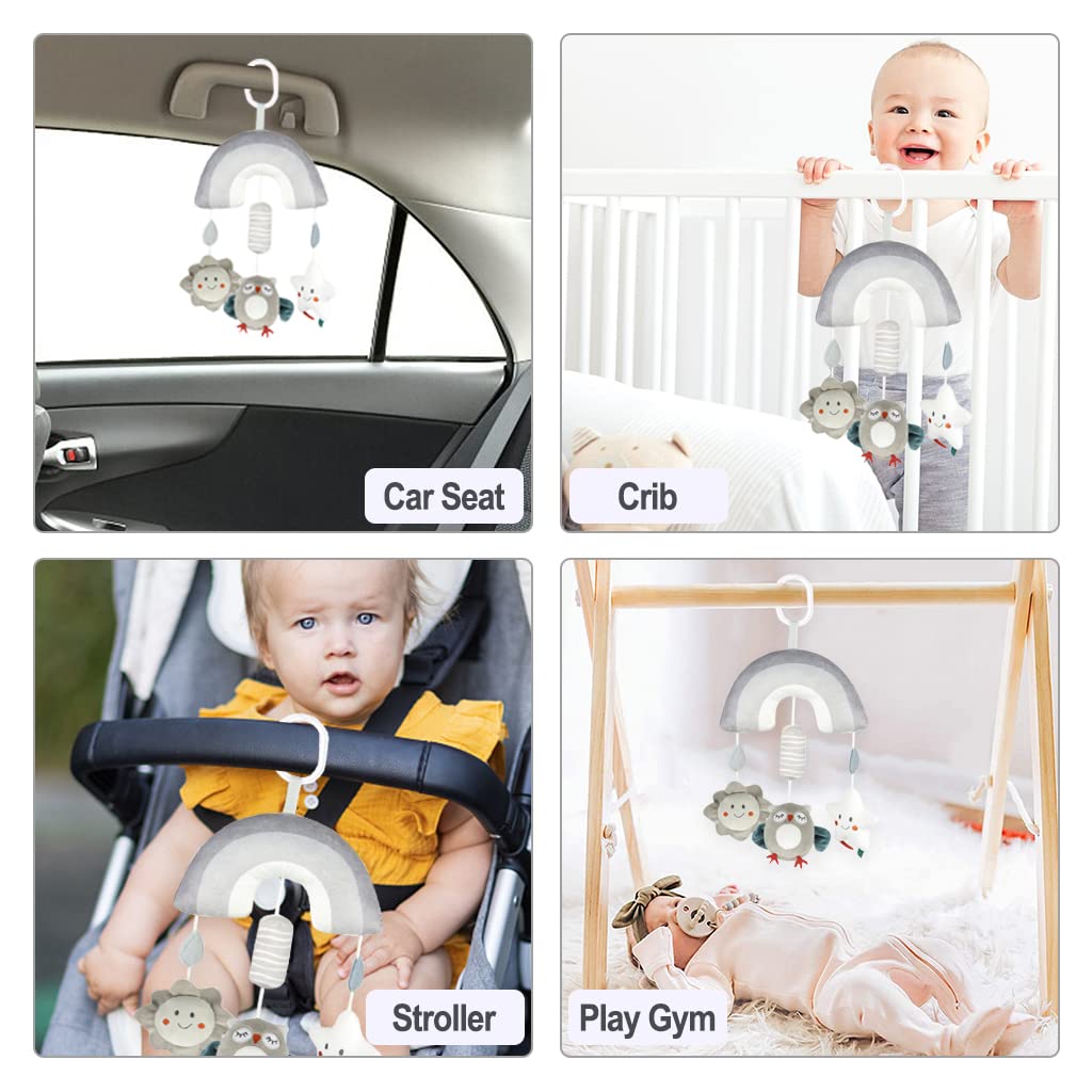 Baby crib mobile toy for car seat stroller crib and play gym
