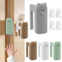 Multicolor silicone bear door hinge guards for baby finger pinch protection
